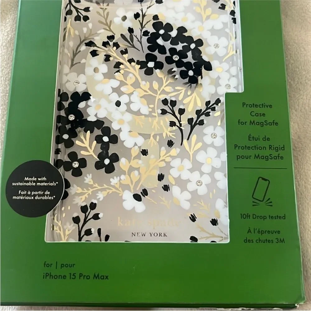 NWT Kate Spade New York Apple iPhone 15 Pro Max Case with MagSafe - Multifloral